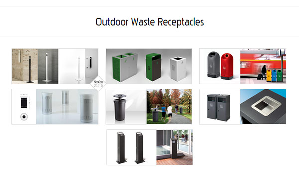 Outdoor Waste Receptacles