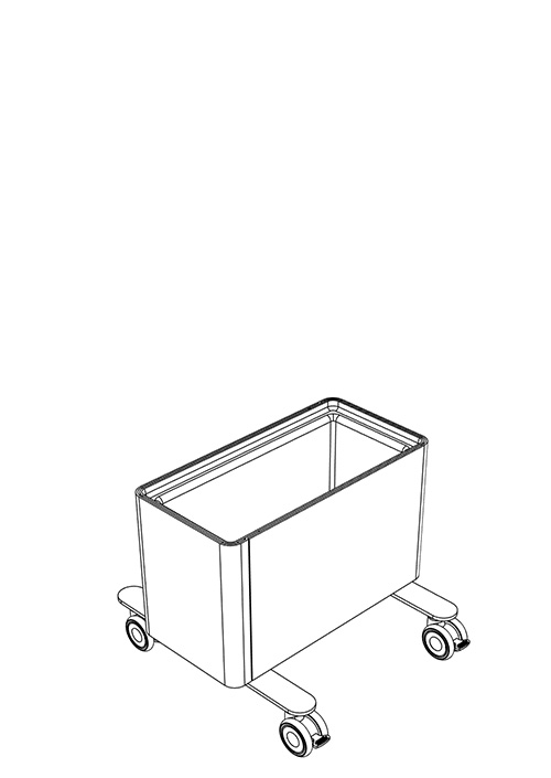 Kaskad Casters Planters