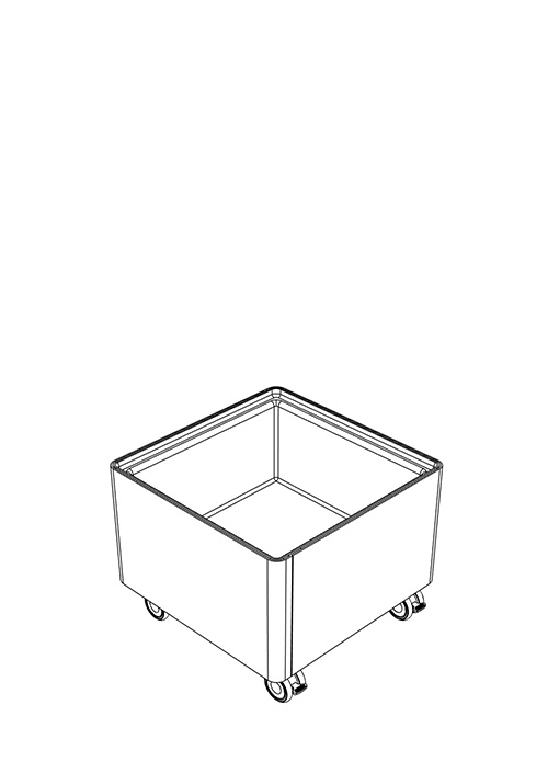 Kaskad Casters Planters