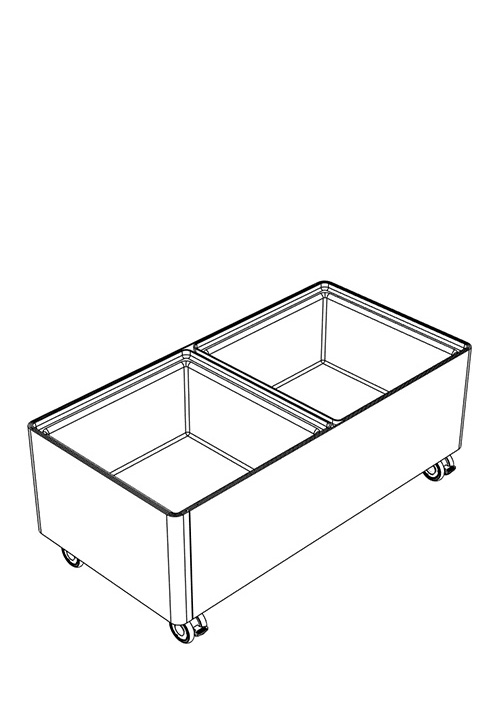 Kaskad Casters Planters