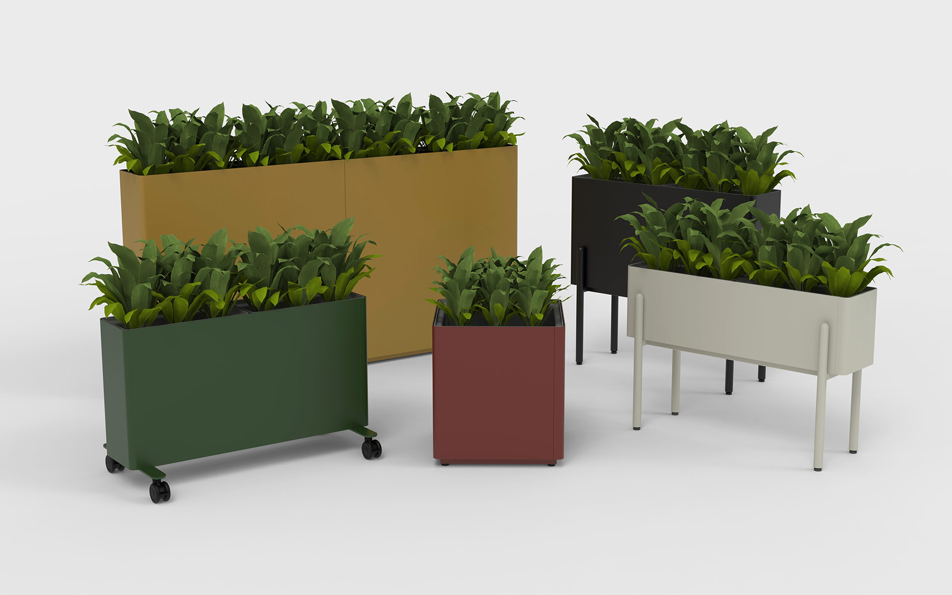 KASKAD CASTERS Planters