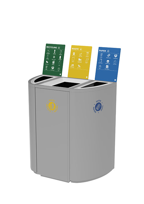 Valuta Waste Receptacles + Sotare Waste Receptacles