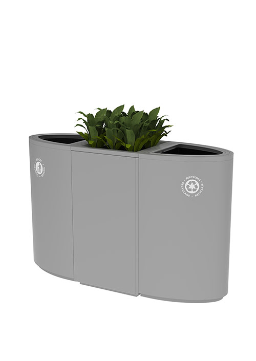 Valuta Planters + Sotare Waste Receptacles